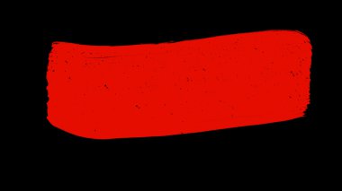 Fırça boya kırmızı renk.