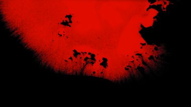 Alpha ile şeffaf arka plan üzerinde mürekkep sıçramak