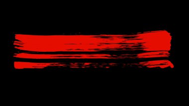 Fırça boya kırmızı renk.