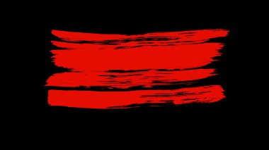 Fırça boya kırmızı renk.