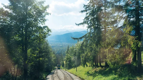 Railroad Tracks for Mountain Lift on Gubalowka