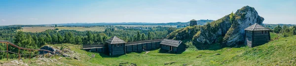 The Settlement on Mount Birow in Podzamcze — Stock Photo, Image