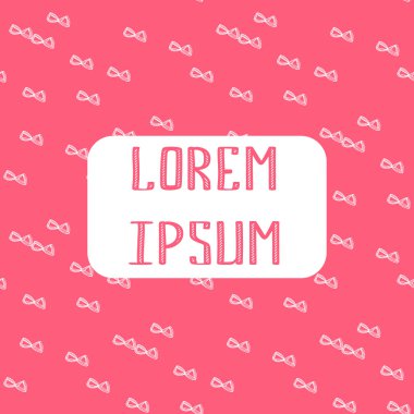 El çekilmiş soyut desen. Tasarım vektör öğesi için davetiye ve metin yer ile.