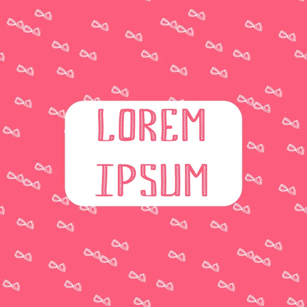 El çekilmiş soyut desen. Tasarım vektör öğesi için davetiye ve metin yer ile.