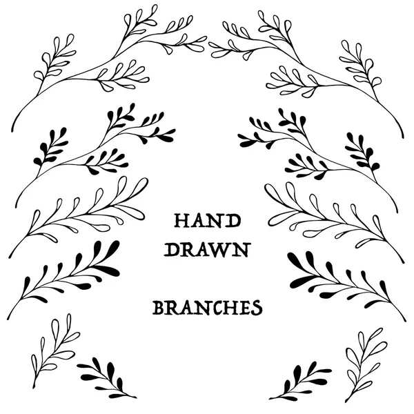 Vektör soyut çiçek ve yaprakları desen.