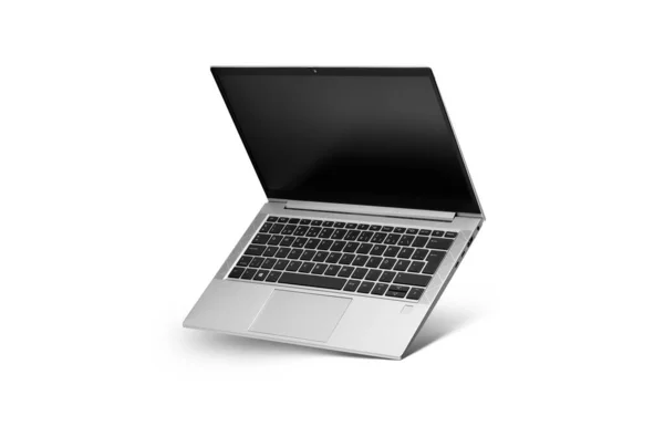 Nowoczesny laptop odizolowany na białym tle — Zdjęcie stockowe