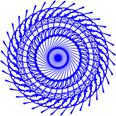 Soyut Mavi Spirograf Hipnotik Mandala Sanat Modeli Konsantrik Girdap Çizgileri Geometrik Radyal Tasarım Beyaz Arkaplan Yüksek Çözünürlüklü Dijital Dekoratif Duvar Kağıdı Elemanı