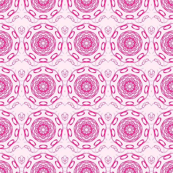 Modern Arkaplan, Kumaş Yazı, Duvar Kağıdı ve Dijital Kağıt için Karmaşık Geometrik Mandala Tasarımı ve Canlı Neon Renkleri ile Parlak Kusursuz Desen