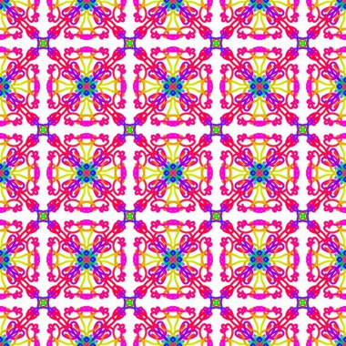 Kusursuz Parlak Renkli Soyut Fas Geometrik Duvar Kağıdı Arkaplan Tekstil Tasarımı Elemanı