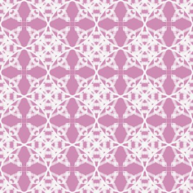 Tekstil kumaş duvar kâğıdı kaplama dekorasyonu için kusursuz örtü desenli etnik boho tarzı pembe ve beyaz arka plan