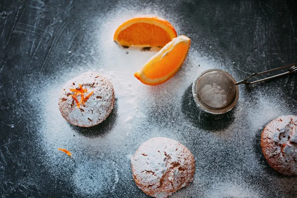Σπιτικά cupcakes με πορτοκάλια — Φωτογραφία Αρχείου