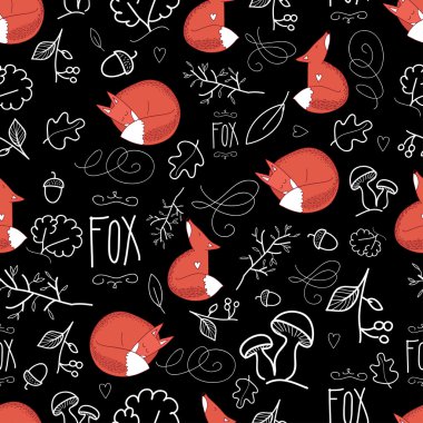 Orman hayvan seamless modeli