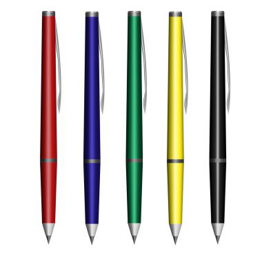 Vektör çizim kalemleri.