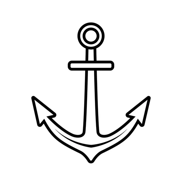 Vector illustration of an anchor. — Stock Vector