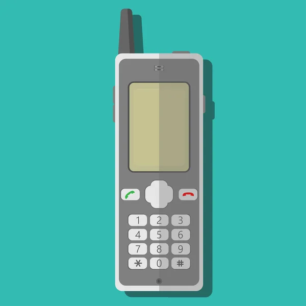 Cep telefonunun vektör illüstrasyonu.