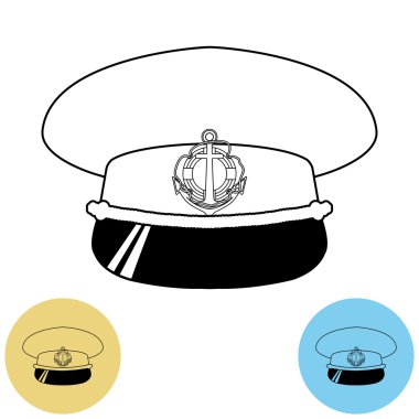 Kaptan kap vektör çizim.