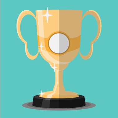 Vektör Kupası simgesi, izole.