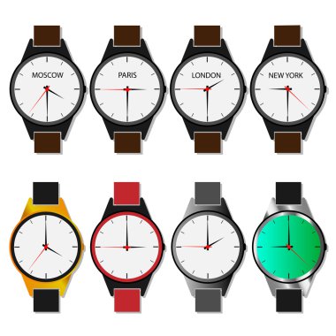 Bir kol saatinin vektör çizimi.