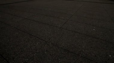 La Defense Paris. Yerden Grande Arche için eğimli.