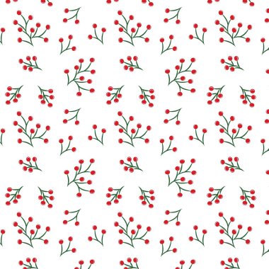 Berries bliss seamless vector pattern