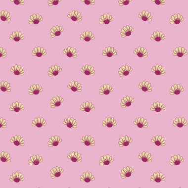 Blooming Flowers seamless vector pattern