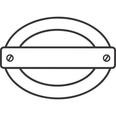 Tek bir ip simgesinin vektör illüstrasyonu