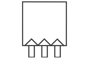 Bayrak simgesini, anahat stili