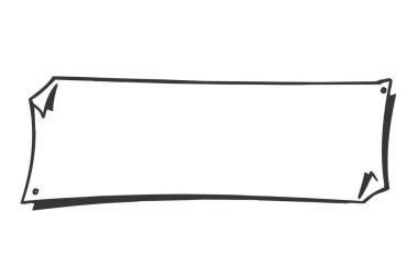 Boş not kağıdı simgesi vektör illüstrasyon tasarımı