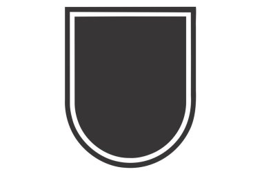 Kalkan kutsal kişilerin resmi. Kalkan vektör simgesi web için basit çizimi