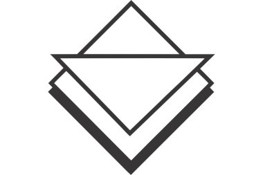 ethereum. Web simgesi basit illüstrasyon