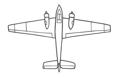 İzole edilmiş askeri uçak ikonu. askeri nakliye tasarımı.