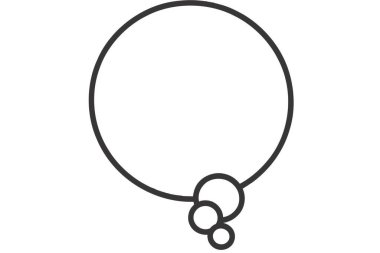 Basit el çizimi vektör illüstrasyonu