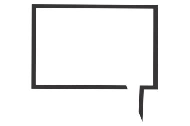 konuşma balonu simgesi vektör çizim logo şablonu