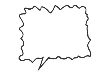 Konuşma balonu ikonu. İnce çizgi tasarımı. vektör illüstrasyonu.