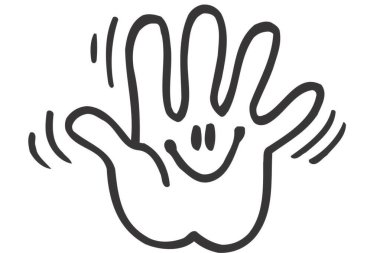 İşaretli insan eli.