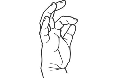 insan parmaklarını kalple uzat