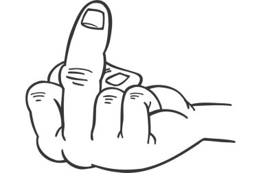 Parmak göstermenin vektör illüstrasyonu