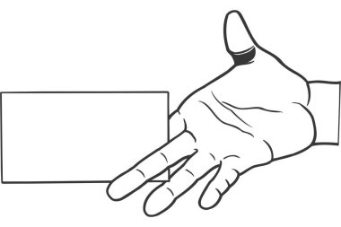 Boş işaret simgesiyle el