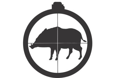 Bufalo simgesi, basit stil.