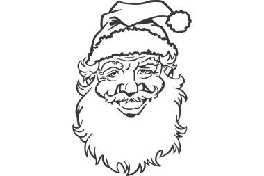 Noel Baba 'yı. vektör illüstrasyonu.