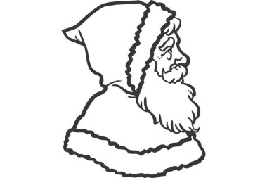 Noel Baba 'yı. vektör illüstrasyonu.