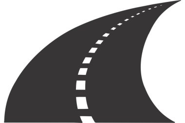 Yol işaretinin vektör illüstrasyonu