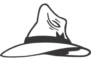 Şapkalı cadı. Cadılar Bayramı simgesi