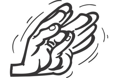 Dua eden eller simgesi, özet biçimi