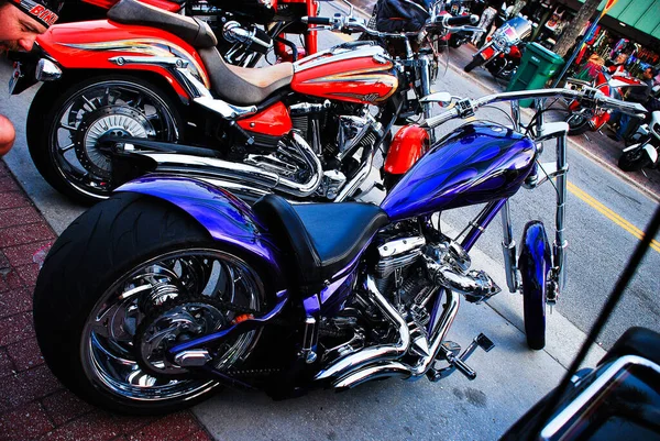 Die Schönsten Biker Der Daytona Bike Week Mit Dem Breiten — Stockfoto