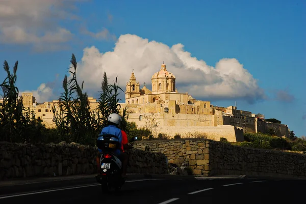 Mdina Isla Maltesa Conocida Por Sus Títulos Citta Vecchia Ciudad — Foto de Stock