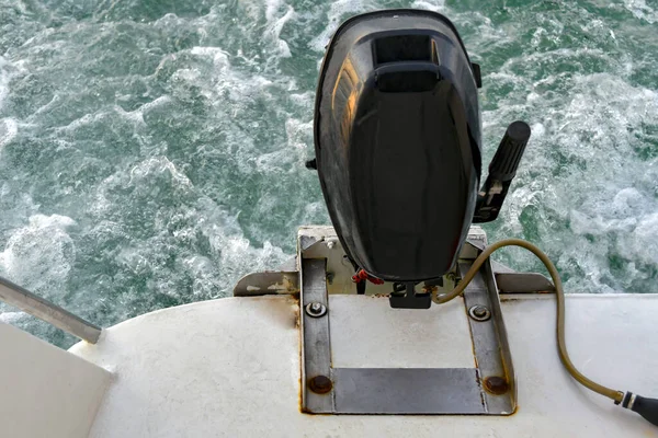 Motor Navio Motor Que Vai Pelo Mar Passeios Barco Verão — Fotografia de Stock