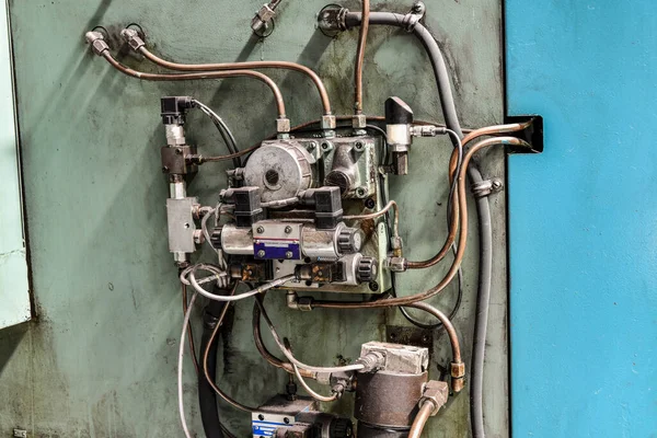 Hydraulisch Controlesysteem Van Een Metaalbewerkingsmachine — Stockfoto