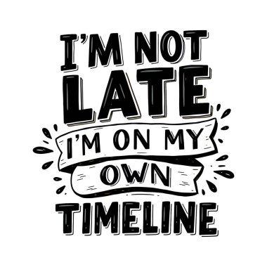 Senin için zamanım, benim için. El yazması harfler..