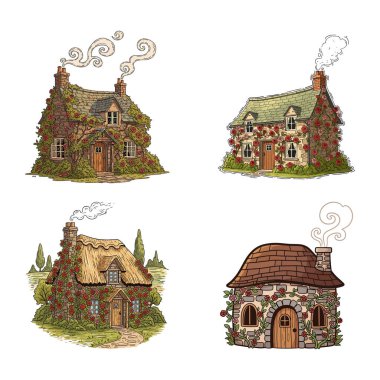 eski evlerin vektör kümesi